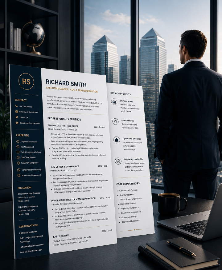 Executive banking resume