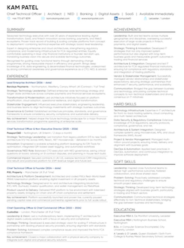 Resume preview