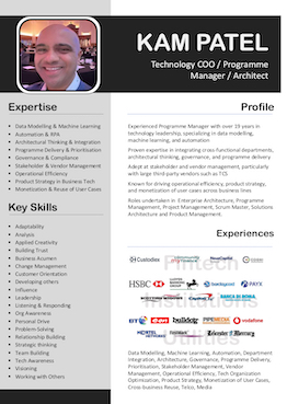 Resume preview back